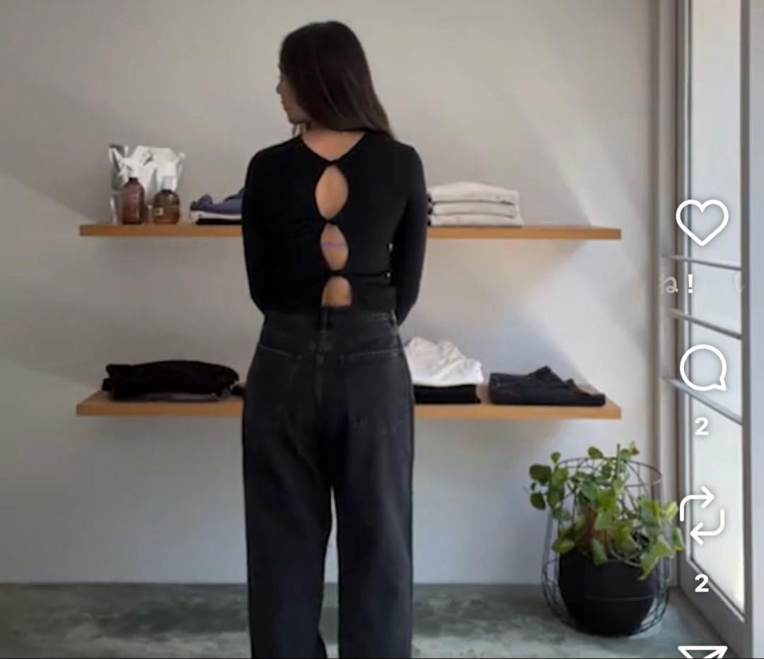 トップス shishikui twist navy