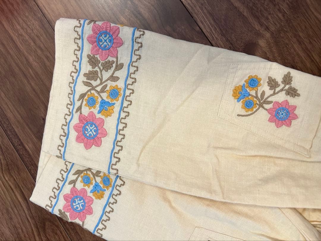 ワンピース Apolina Ursina Embroidered Pinafore 5-7y