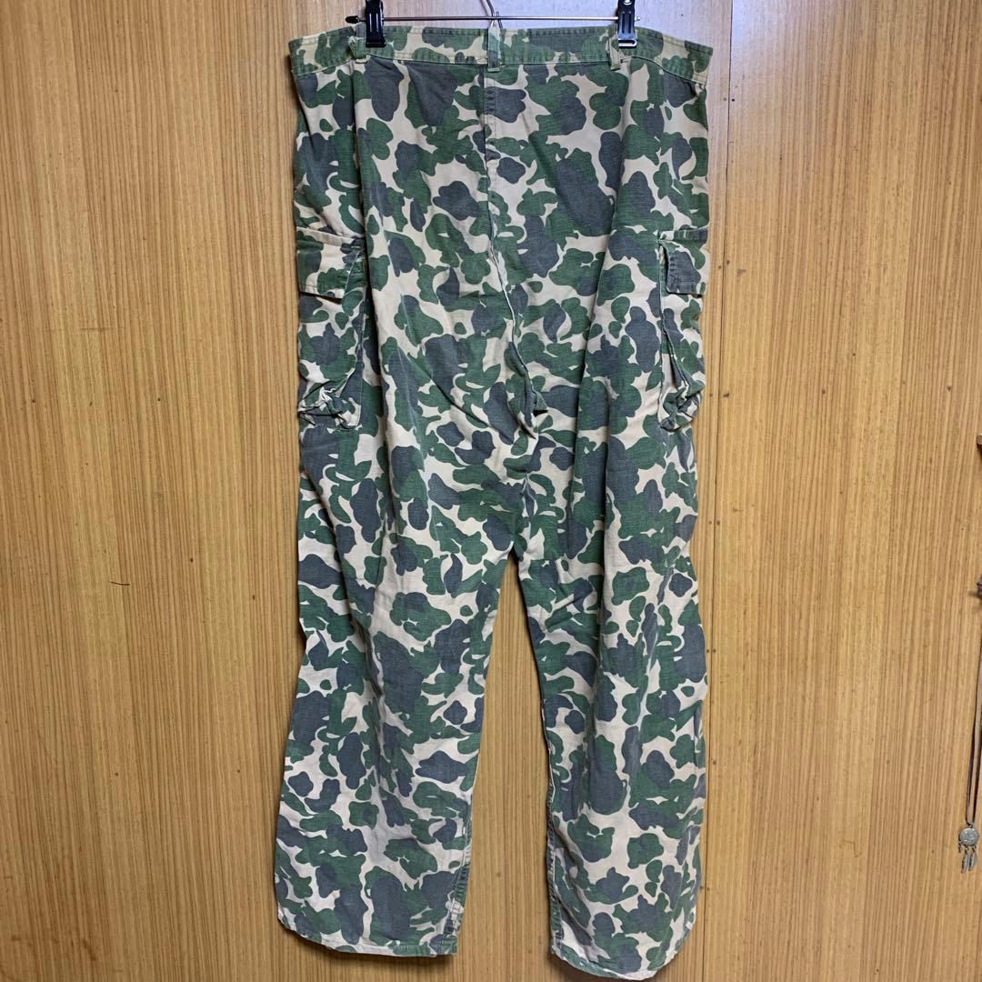 60s 米国軍　ベトナム戦争　ダックハンターカモヘリンボーンパンツ