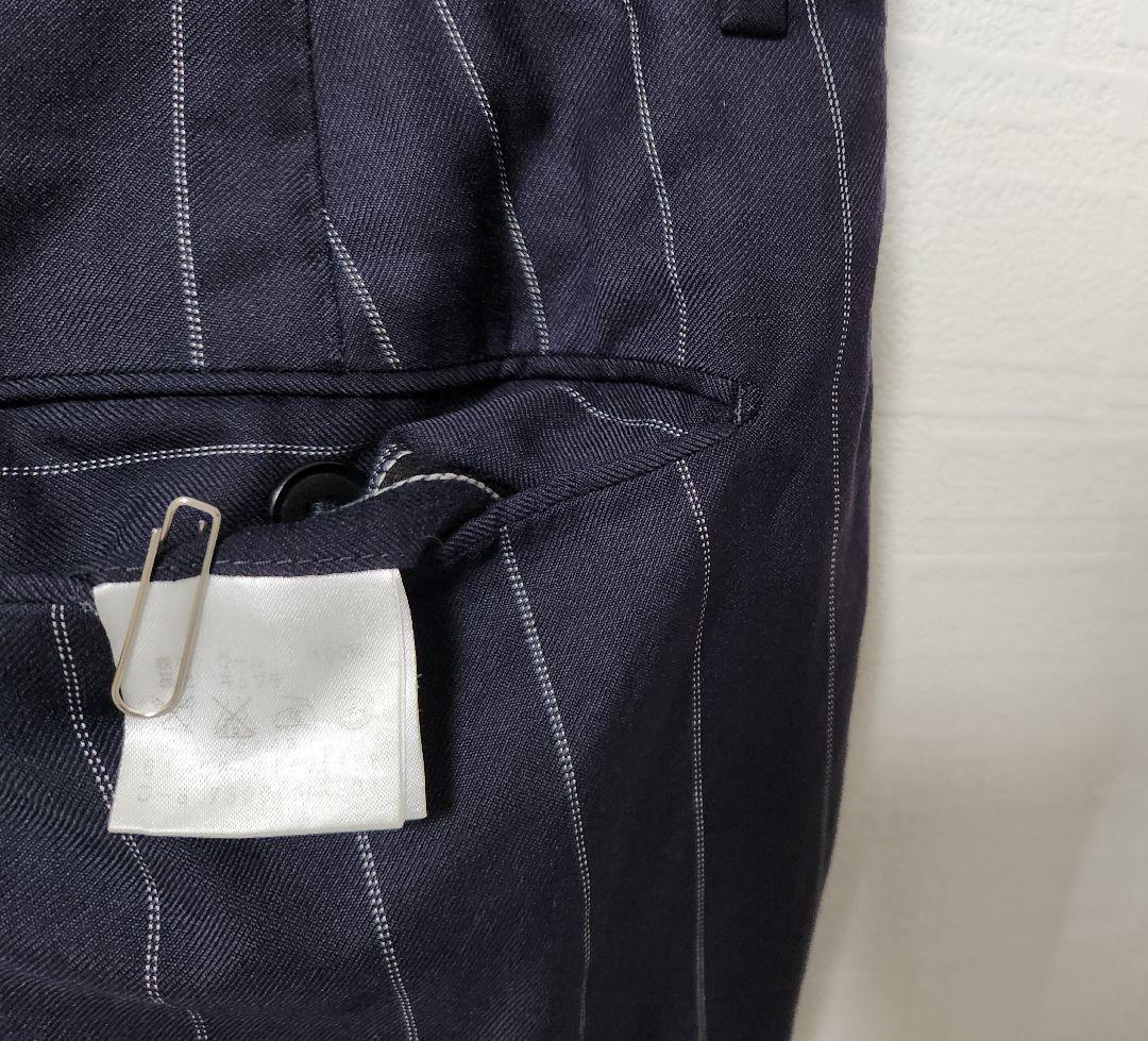 トゥモローランド　×　カルロバルベラ　メンズ　スーツ　セット　濃紺　ストライプ