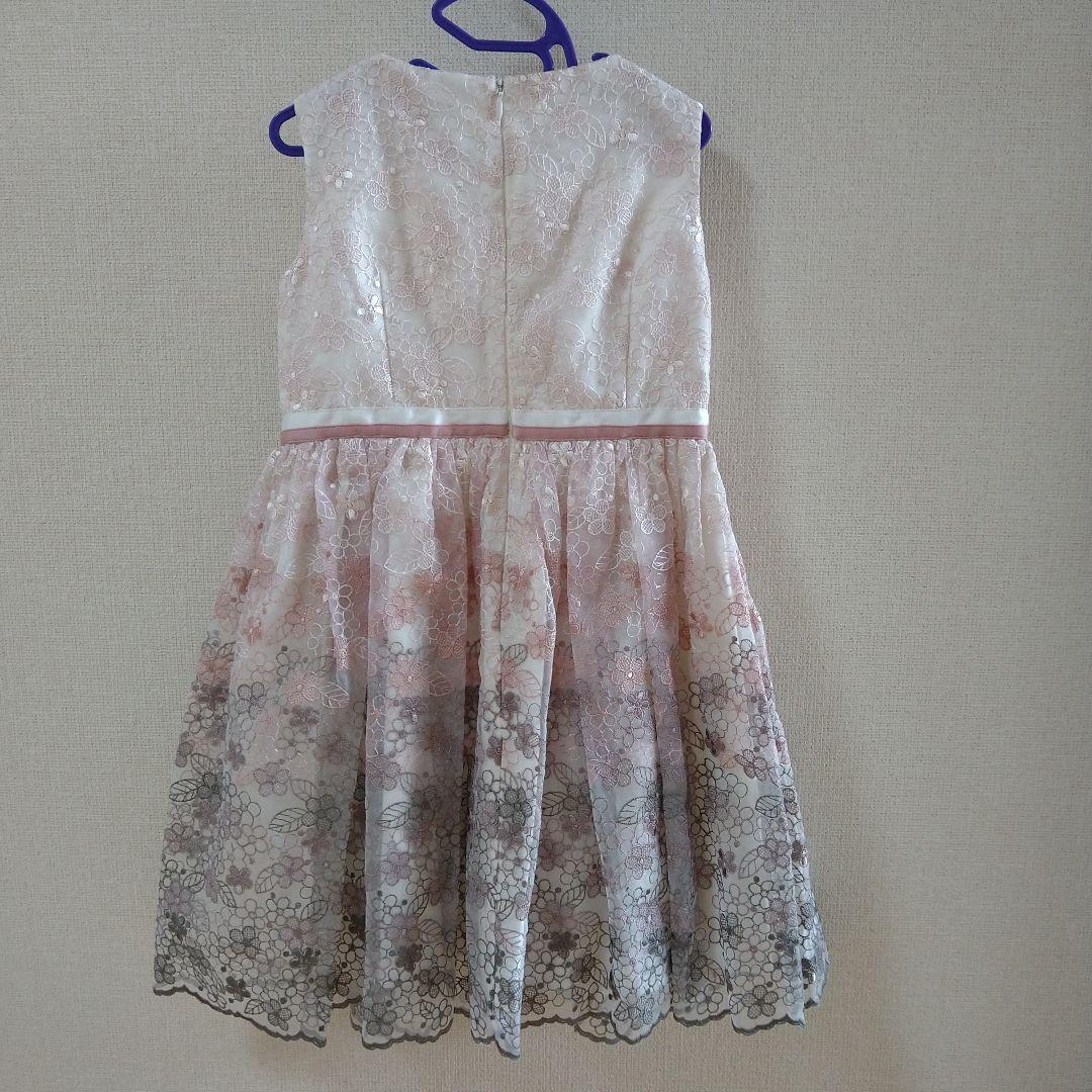 美品　TOCCA BANBINI　花柄　刺繍　グラデーション　ドレス　120