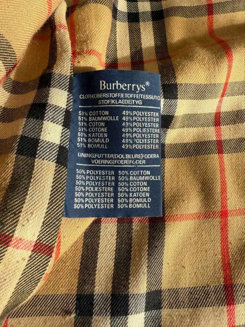 Burberrys バーバリーズ トレンチコート ノバチェック 英国製 ベージュ