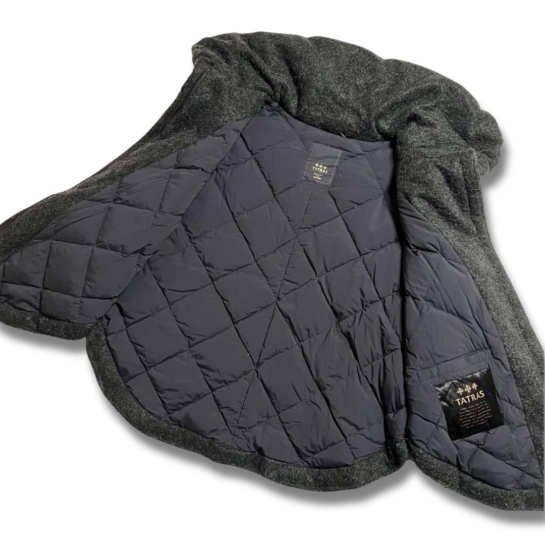 希少美品✨TATRAS タトラス ダウンポンチョ ケープコート キルティング