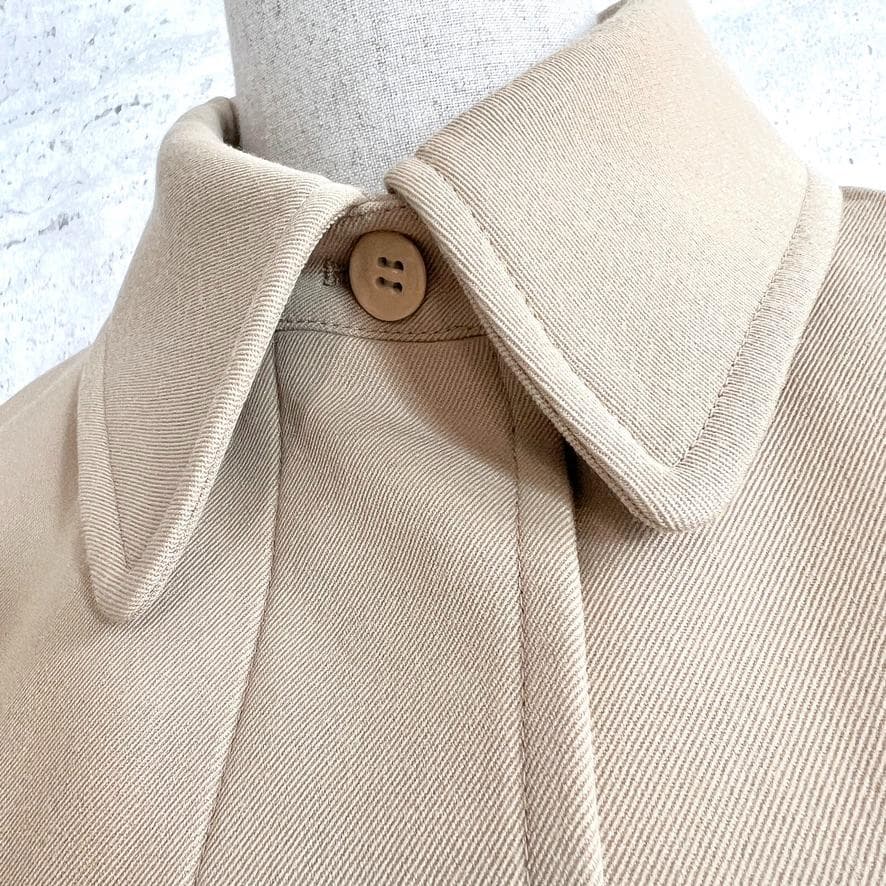 極美品★Chloe★カットワーク刺繍★ケープ★ロング★トレンチコート