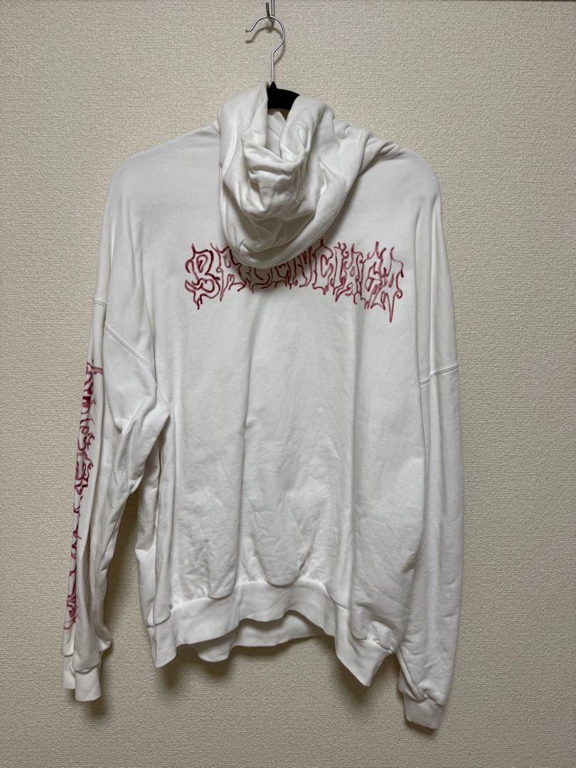 BALENCIAGA ホワイト パーカー Sサイズ