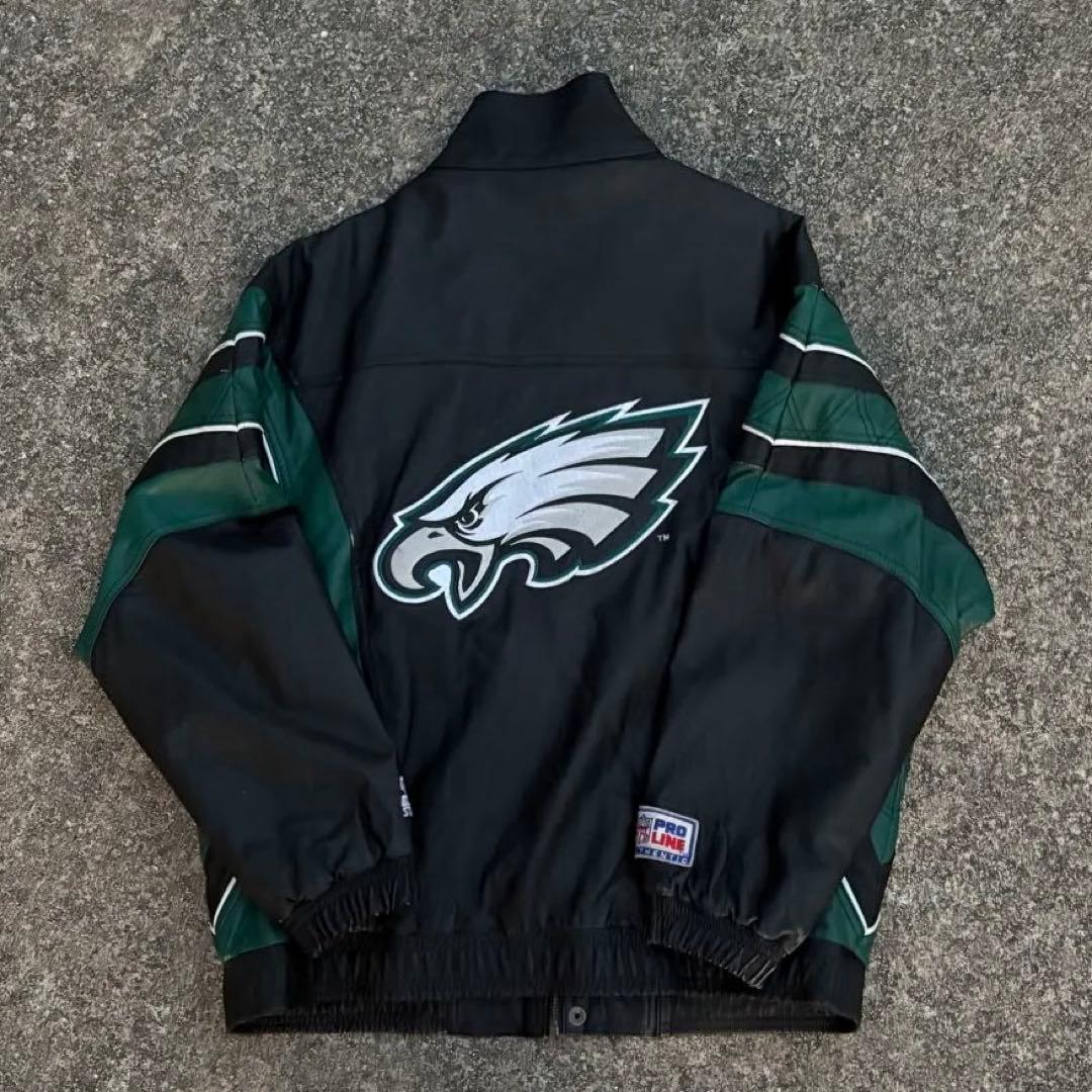 フィラデルフィア・イーグルスNFLオールレザージャケット　激レア　90s