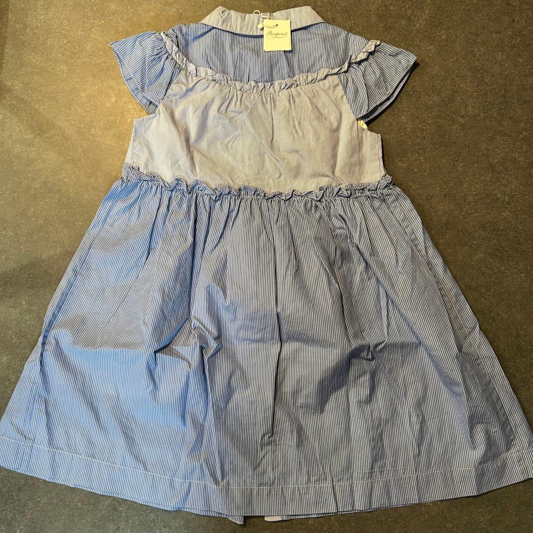 【新品】Bonpoint ボンポワン　ストライプ　ワンピース　4a