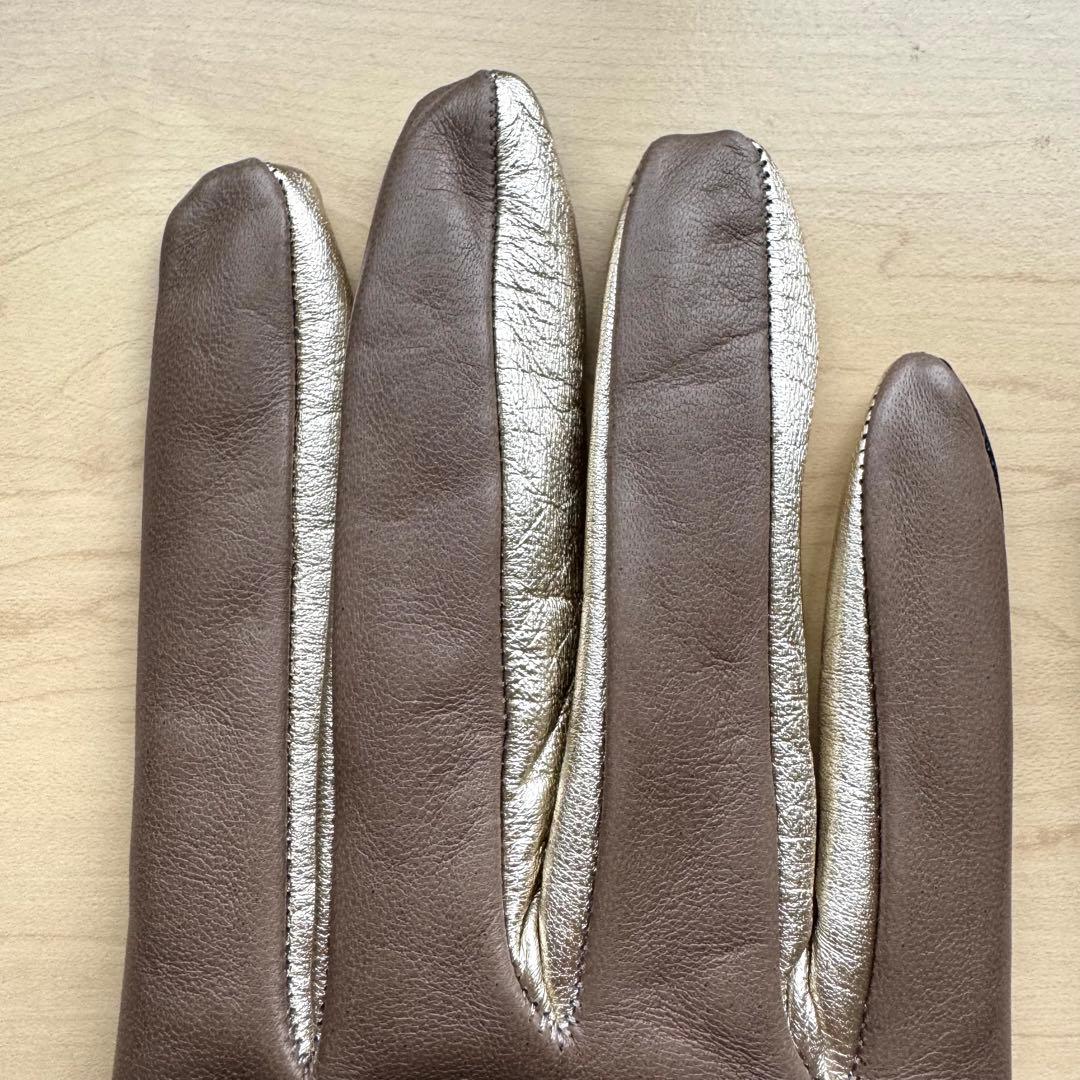 新品★GALA GLOVES　高級レザー手袋　レッキスラビットファー　スマホ対応