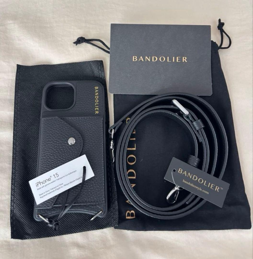 新品＊【iPhone15】BANDOLIER ヘイリー サイドスロット シルバー
