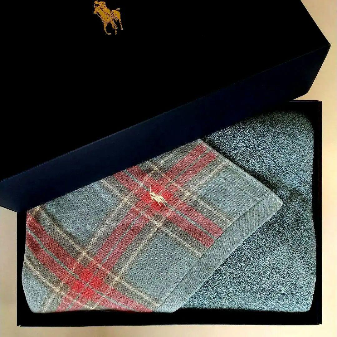 Ralph Lauren ダーモットブラッド ガーゼタオルケット　140×200