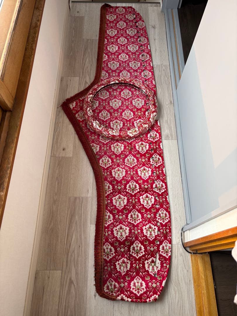 パーフェクトクオン　ダッシュマット　ハンドルカバー　新格子レッド