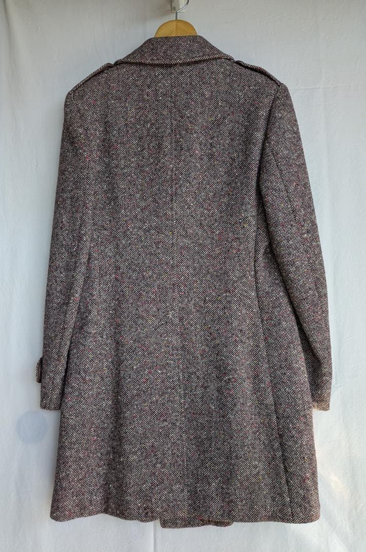 n*o様 Euro Vintage Tweed Coat Double Brea