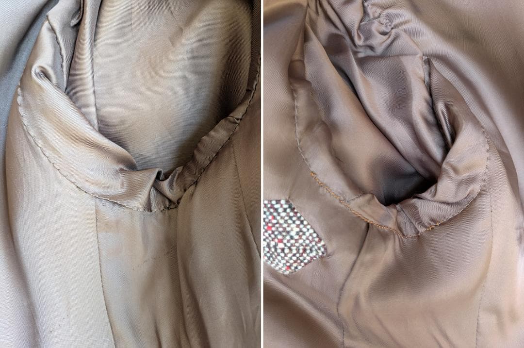 n*o様 Euro Vintage Tweed Coat Double Brea