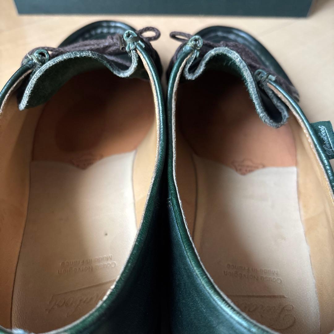 【美品】パラブーツ　ミカエル　グリーン　40.5サイズ