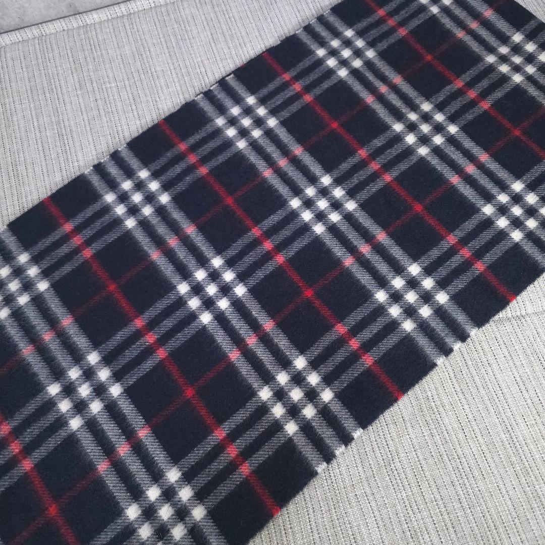 近年モデル　BURBERRY　バーバリー　ノバチェック　カシミヤ　マフラー