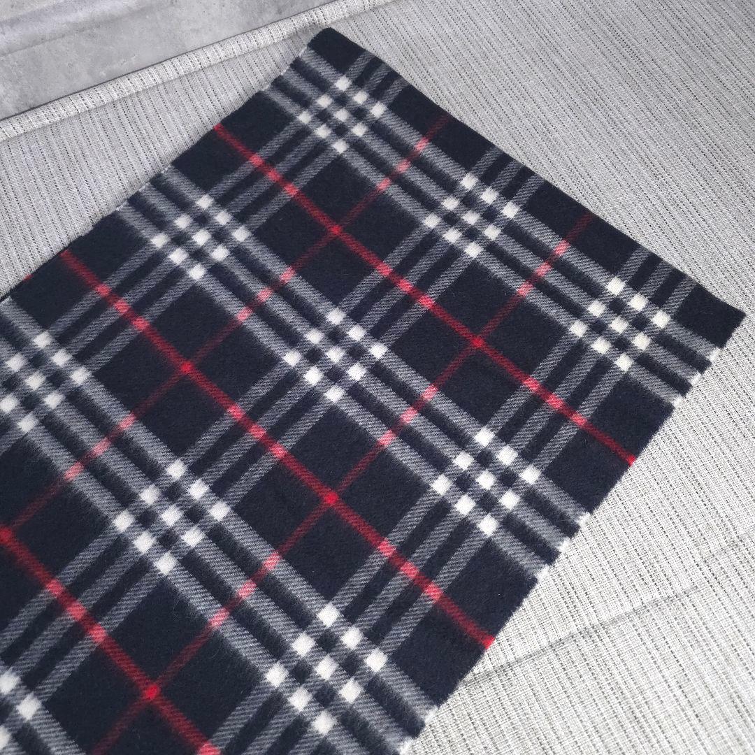 近年モデル　BURBERRY　バーバリー　ノバチェック　カシミヤ　マフラー