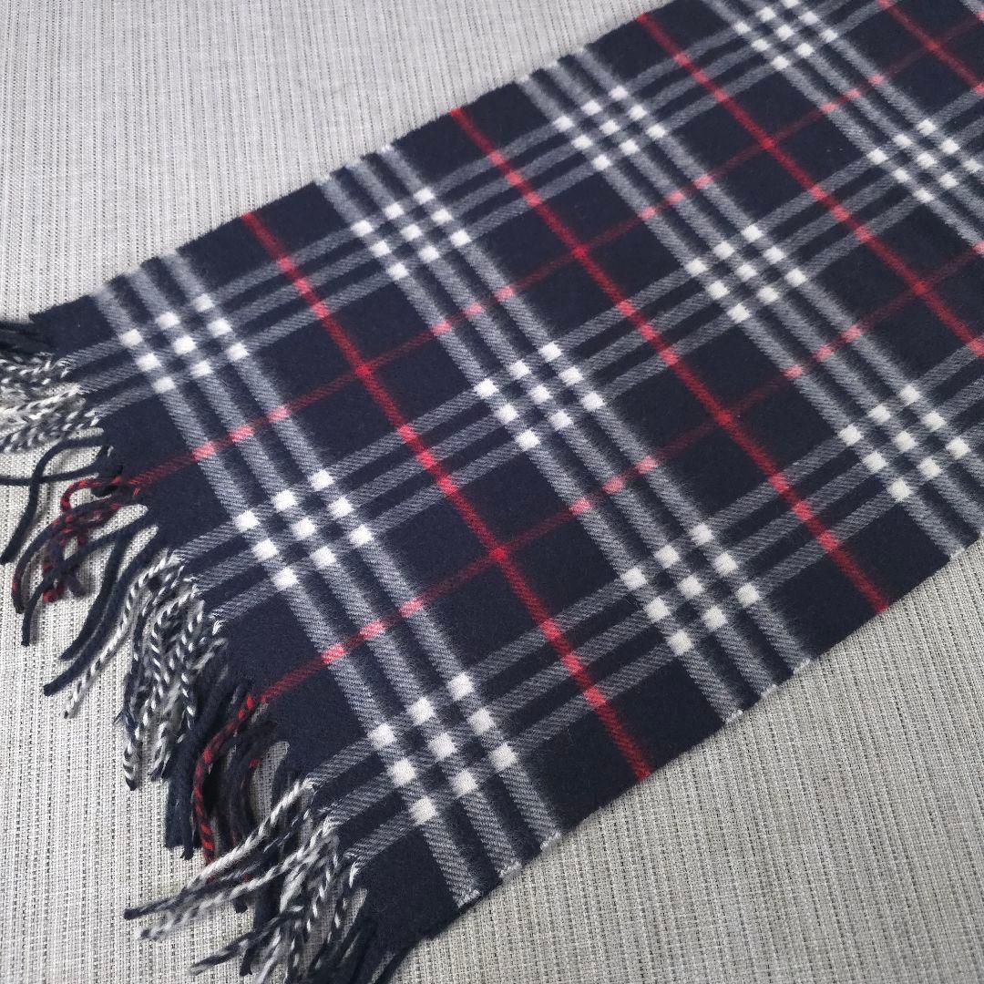 近年モデル　BURBERRY　バーバリー　ノバチェック　カシミヤ　マフラー