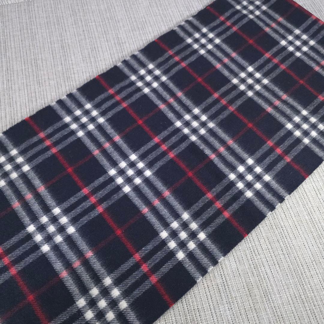 近年モデル　BURBERRY　バーバリー　ノバチェック　カシミヤ　マフラー