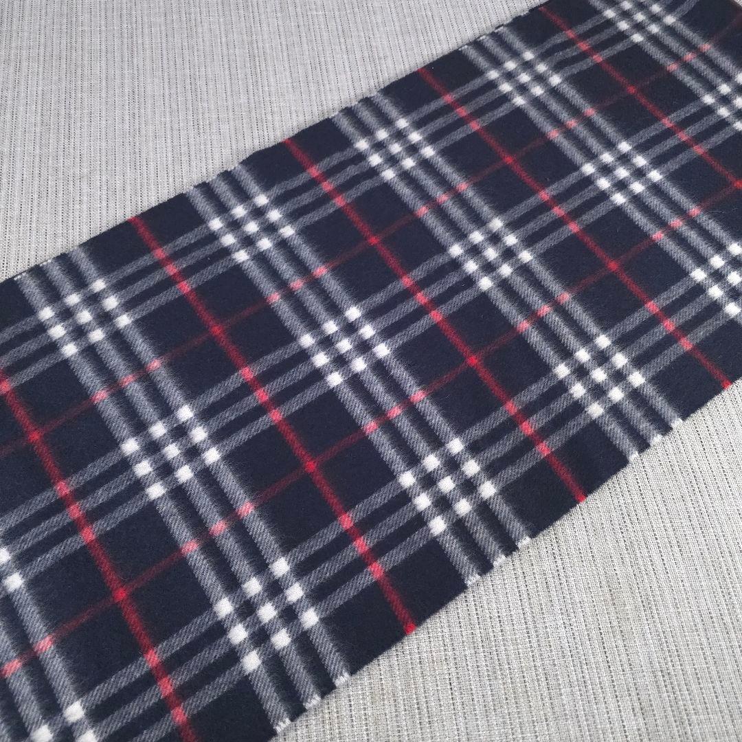 近年モデル　BURBERRY　バーバリー　ノバチェック　カシミヤ　マフラー