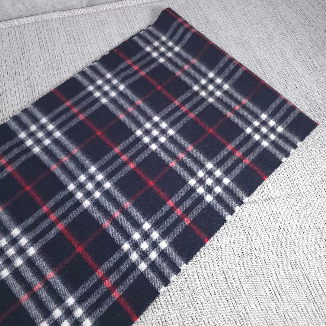近年モデル　BURBERRY　バーバリー　ノバチェック　カシミヤ　マフラー