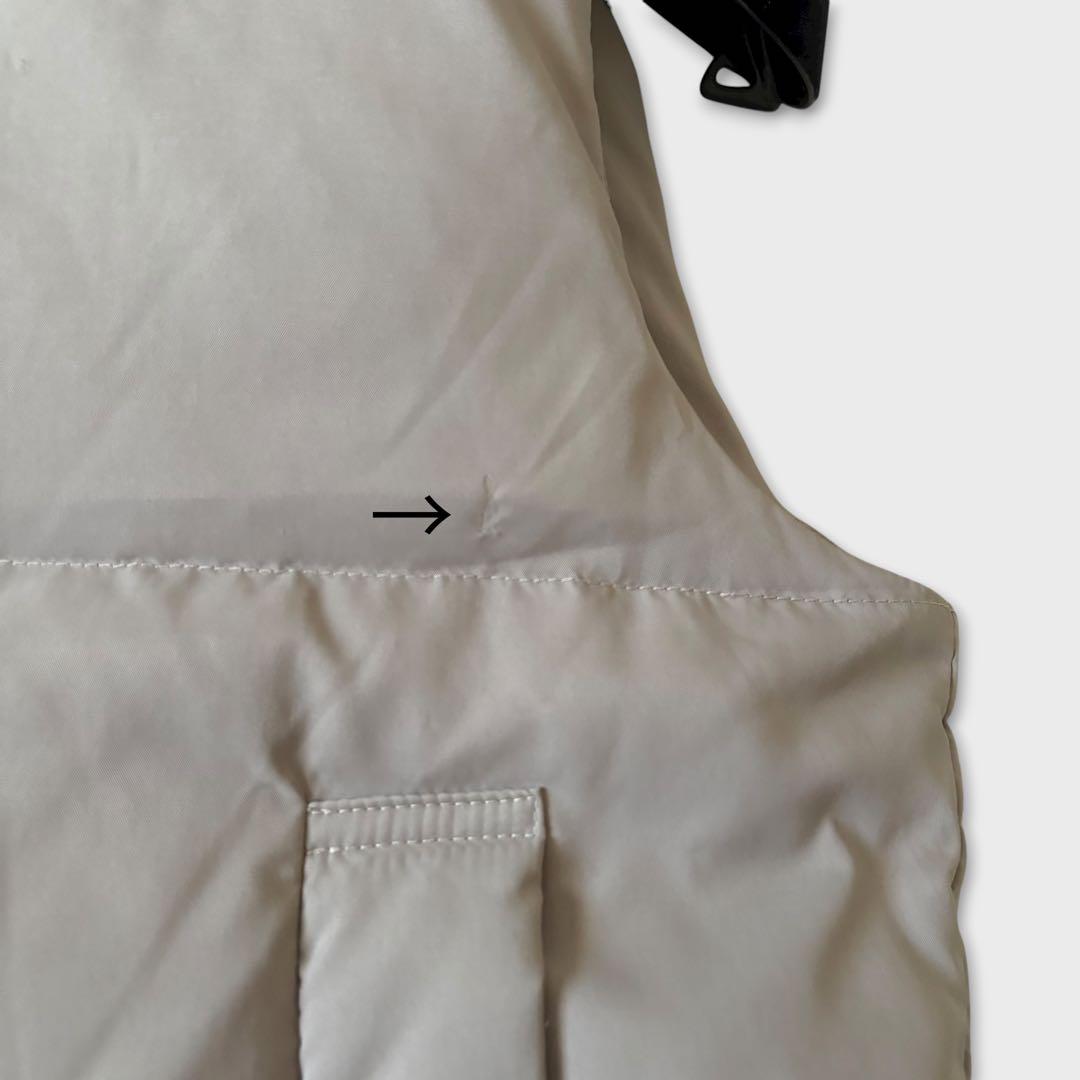 ダイアグラム レッキスパッチダウンベスト ファー グレージュ