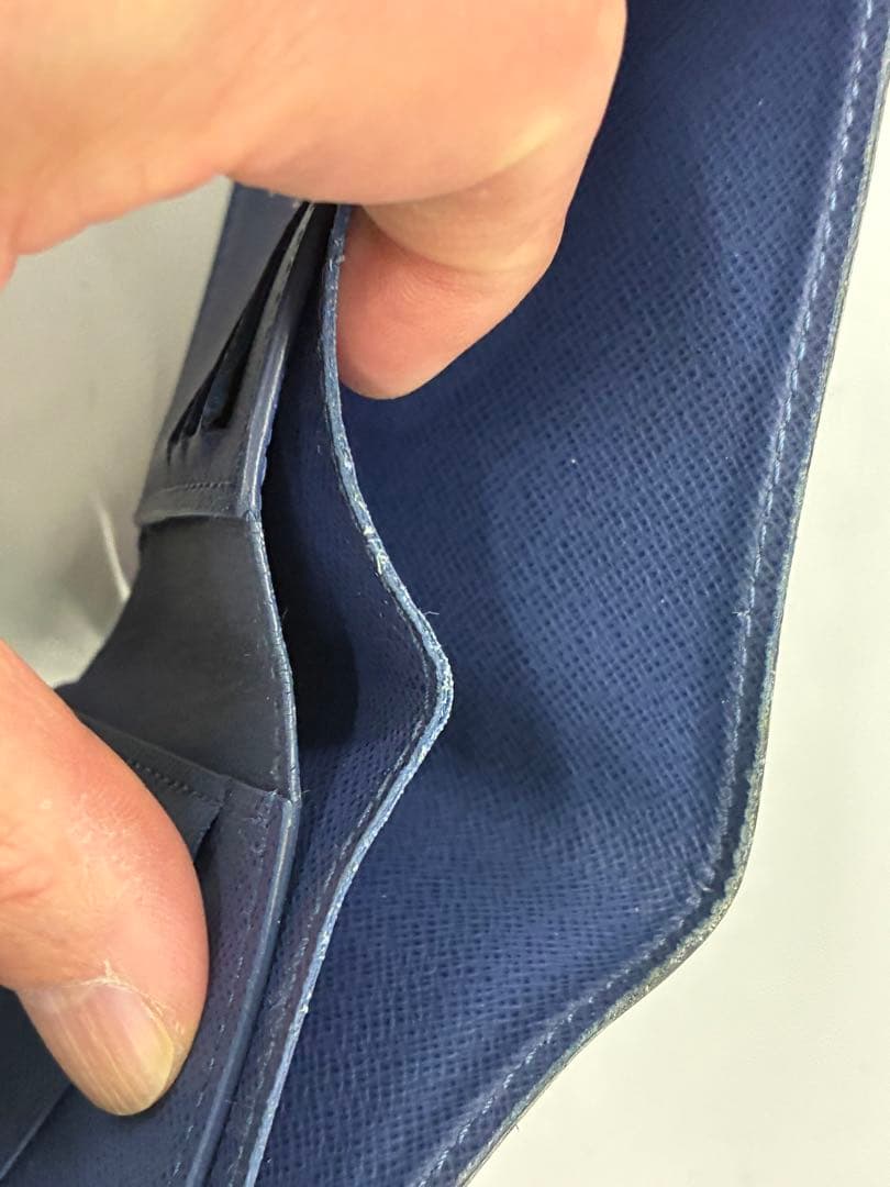 LOUIS VUITTON 青 二つ折り財布