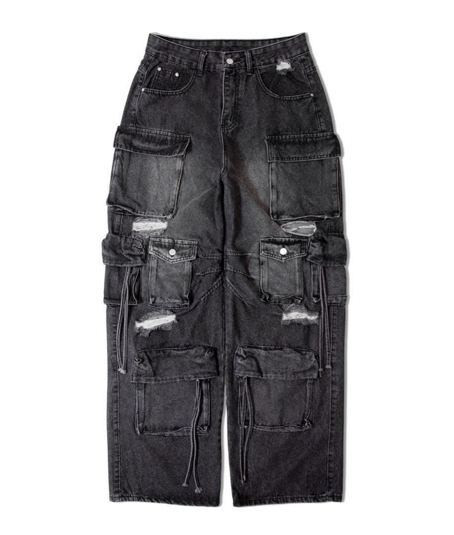 GA DAMAGE-BUGGY CARGO ダメージバギーカーゴデニムパンツ