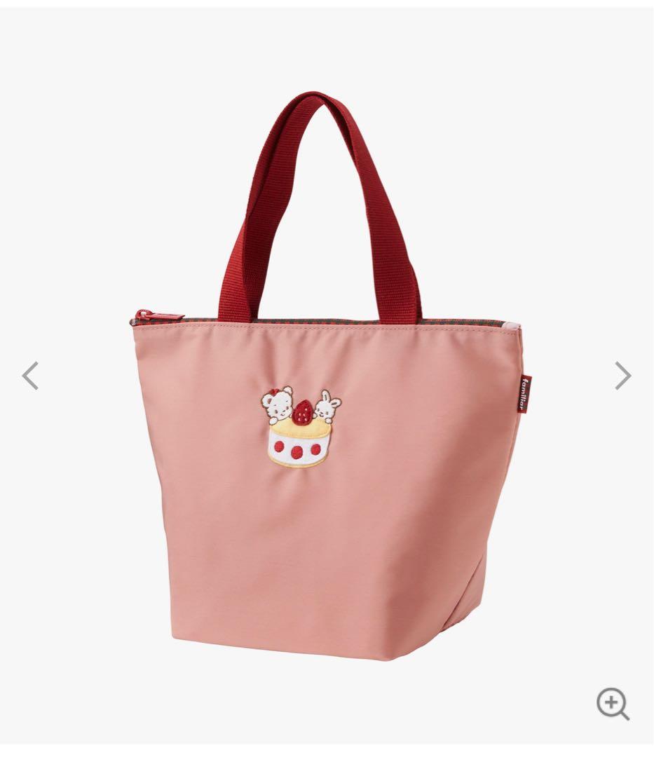 新品 未使用　ファミリア 保冷バッグ 保冷バック ピンク ケーキ