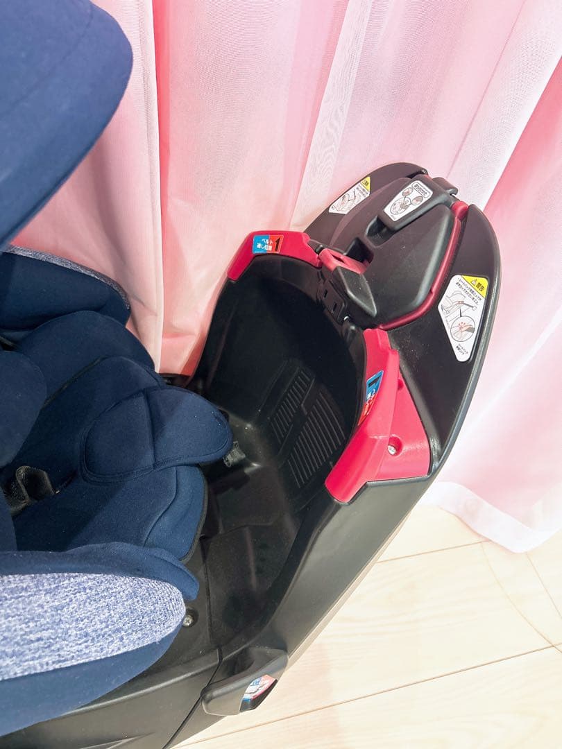 美品✨アップリカ フラディアグロウAC チャイルドシート シートベルト ネイビー