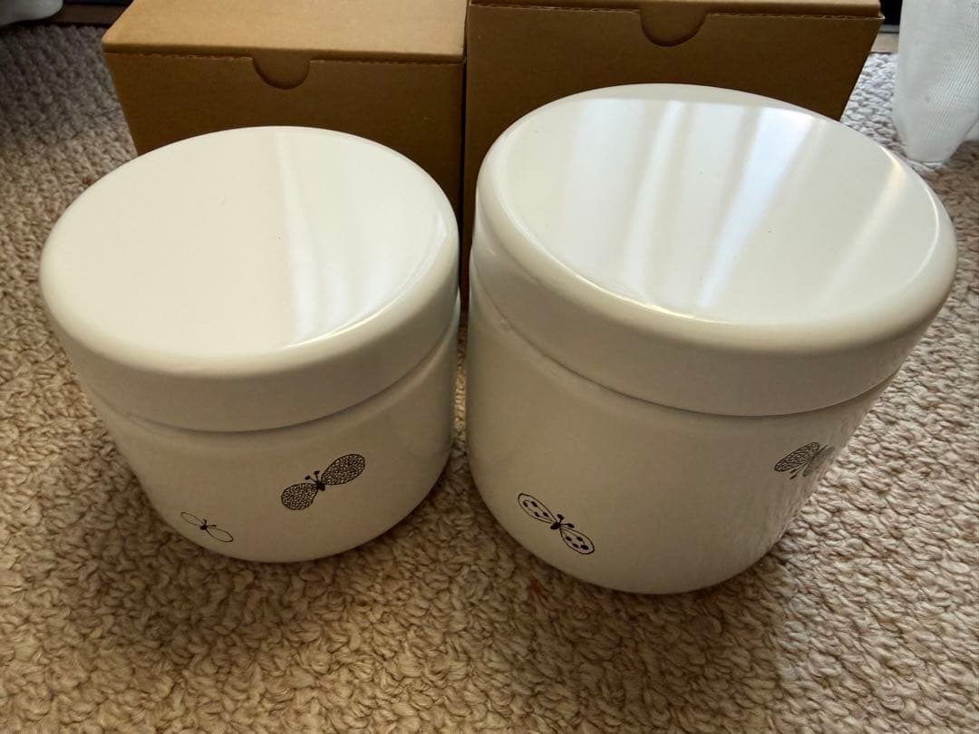 ミナペルホネン野田琺瑯choucho TUTU新品SとMセットでお箱付き