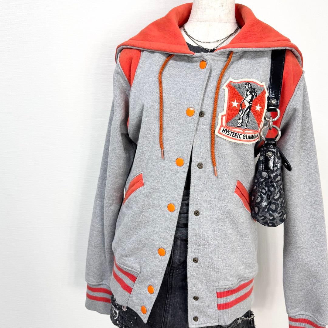 y2k❤️ HYSTERIC GLAMOUR ヒスガール ロゴ スタジャン