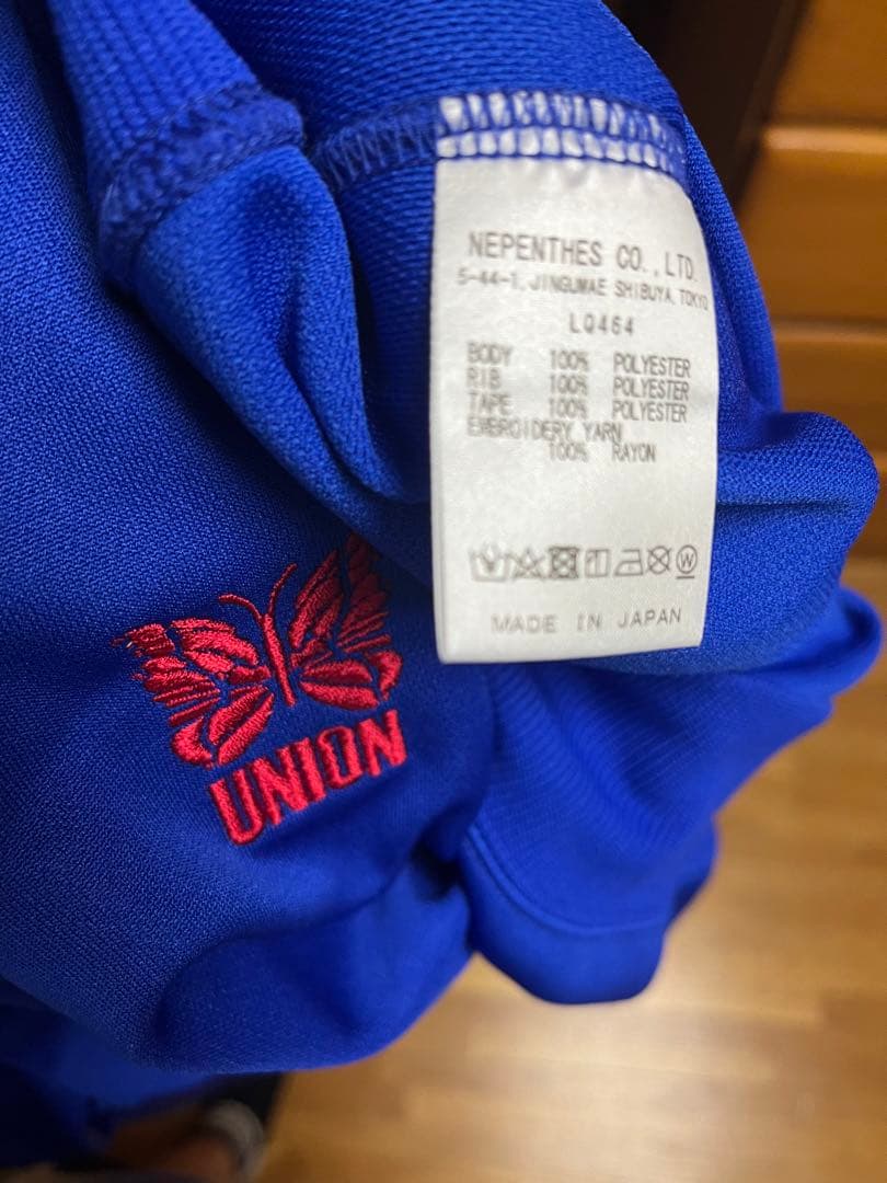 unionコラボ　needles トラックパーカー　トラックパンツ