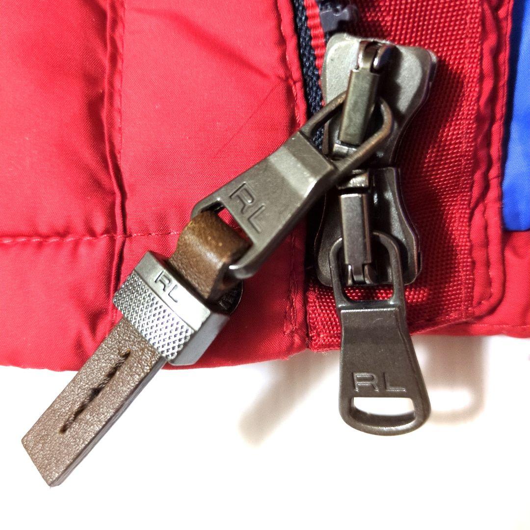 ✨️美品✨️ラルフローレン♪　ダウンベスト　ビッグポニー刺繍　レッド　L