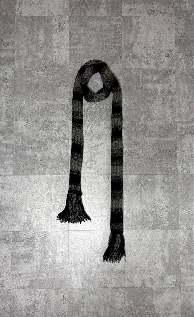 Dior Homme AW06 ストライプ　フリンジ　ストール