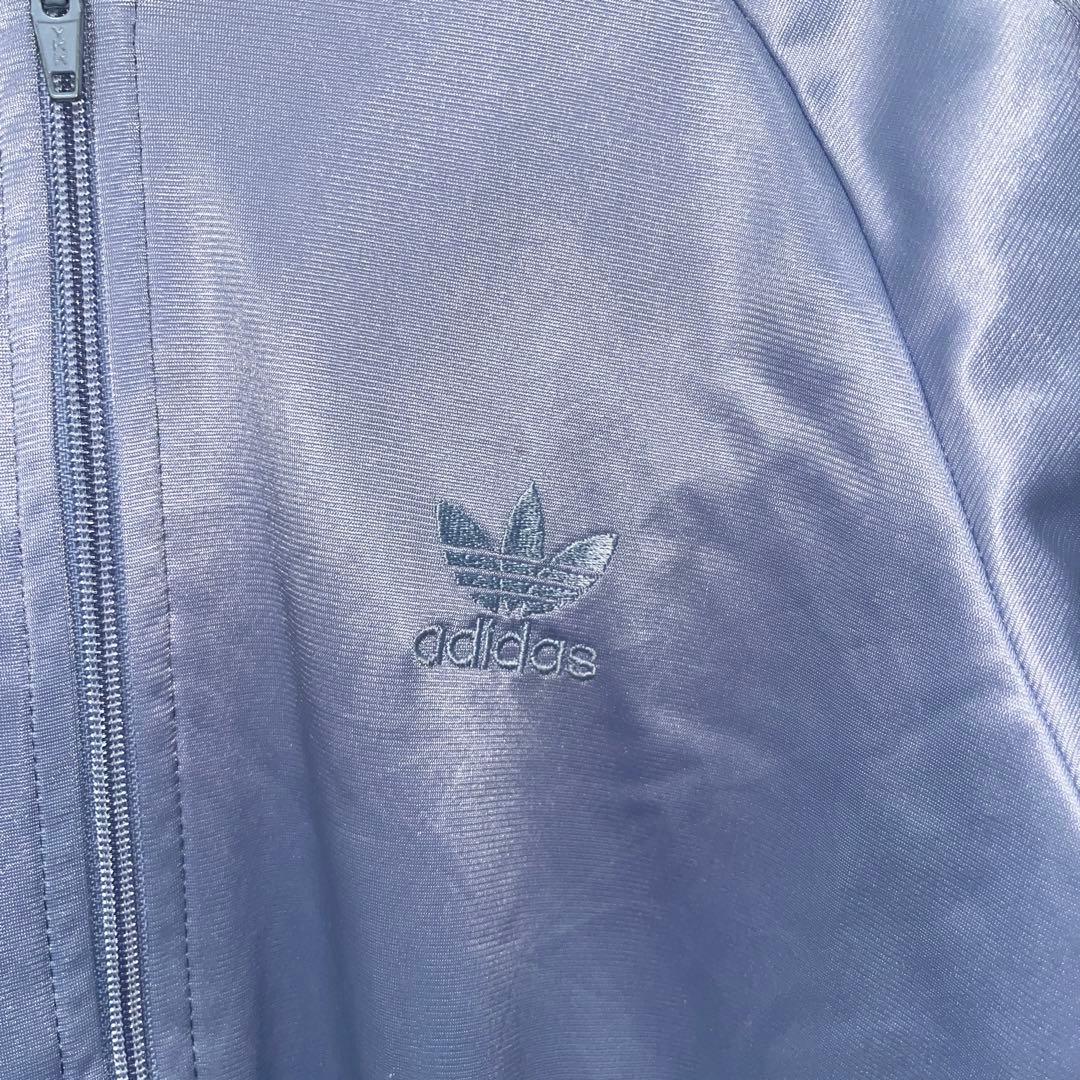 古着 80s アディダス トラックジャケット ATP 長袖 パープル 紫
