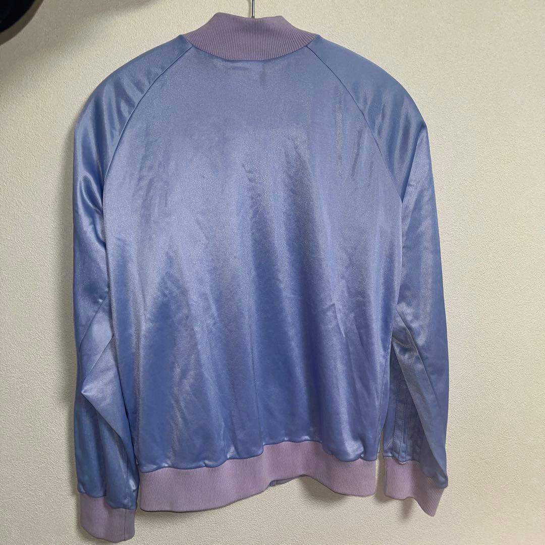 古着 80s アディダス トラックジャケット ATP 長袖 パープル 紫