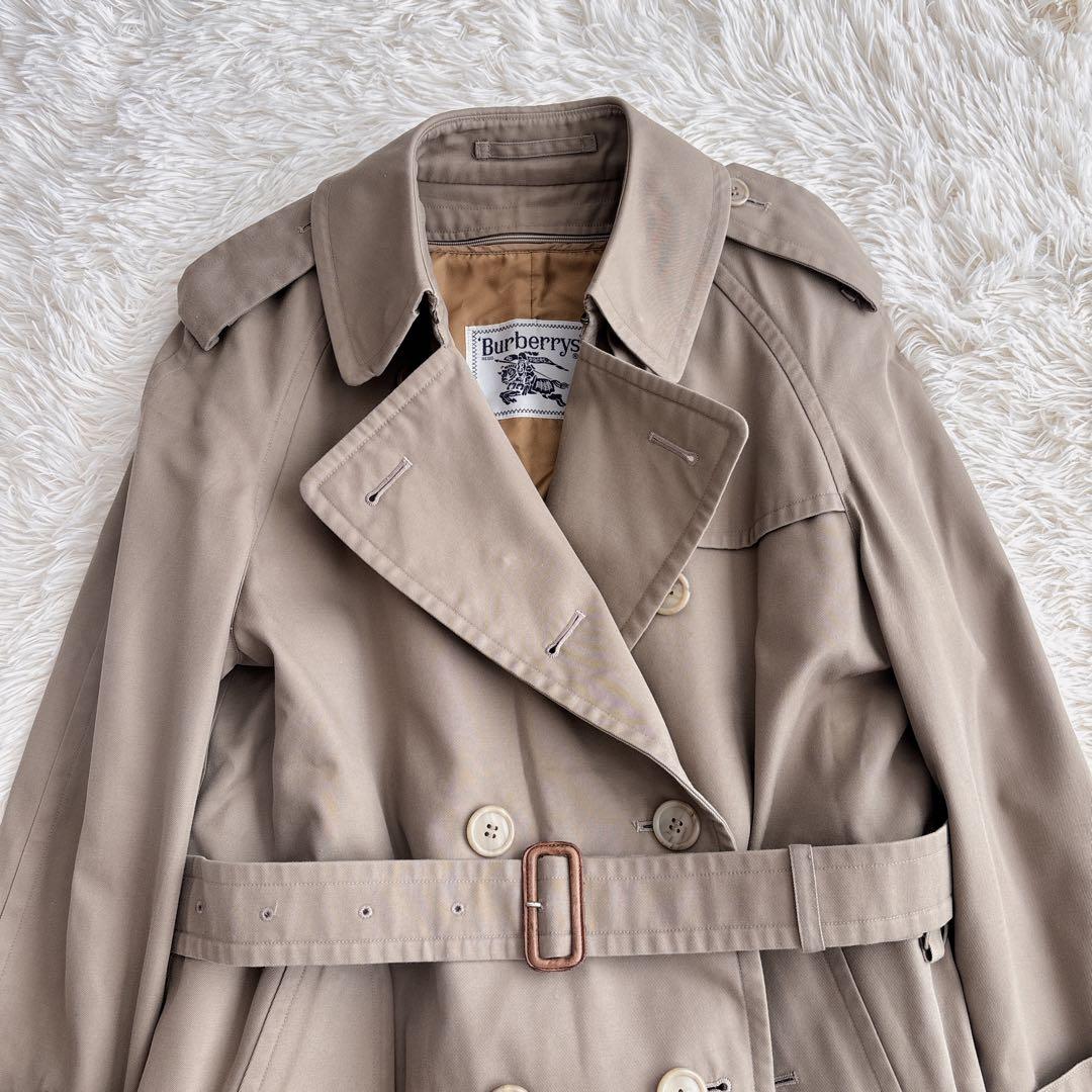 美品✨Burberrys ノバチェックトレンチコート 玉虫色 白タグ ライナー付