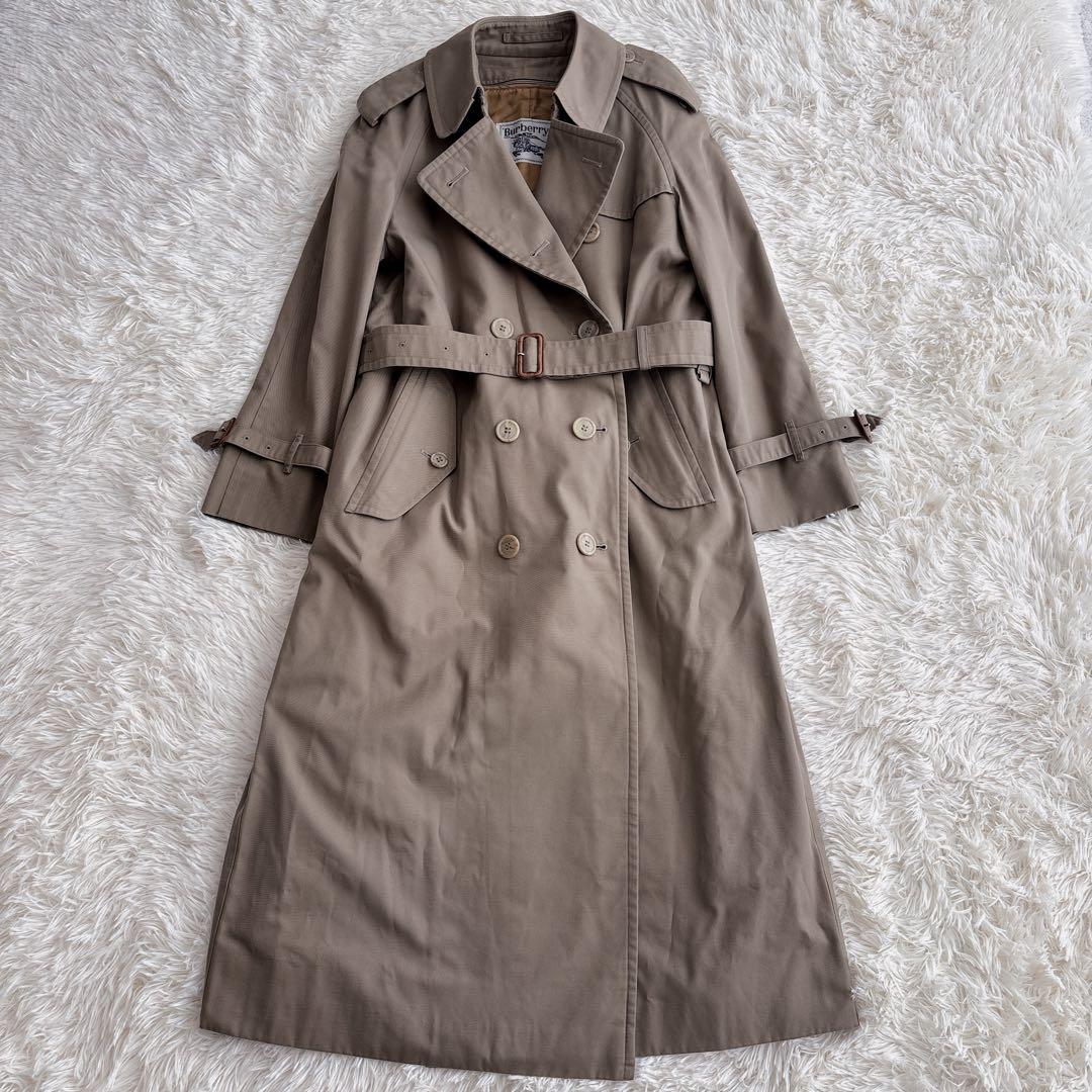 美品✨Burberrys ノバチェックトレンチコート 玉虫色 白タグ ライナー付