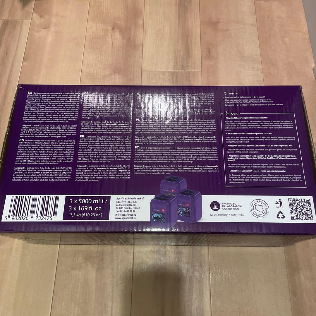 海水魚用品 Aquaforest Component1+2+3+