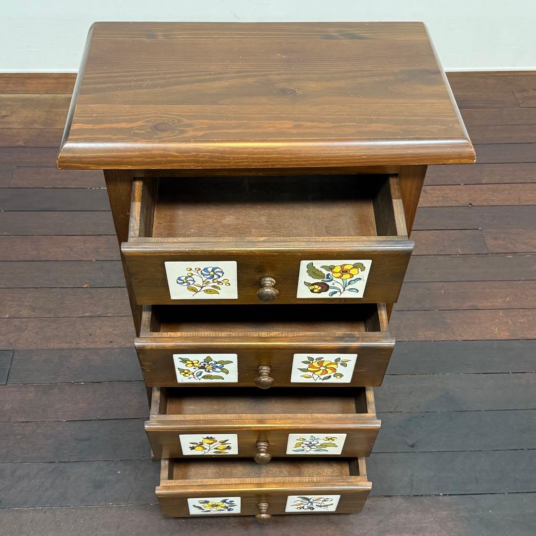 H112K34 スペイン製 バレンシアパイン家具 4段チェスト