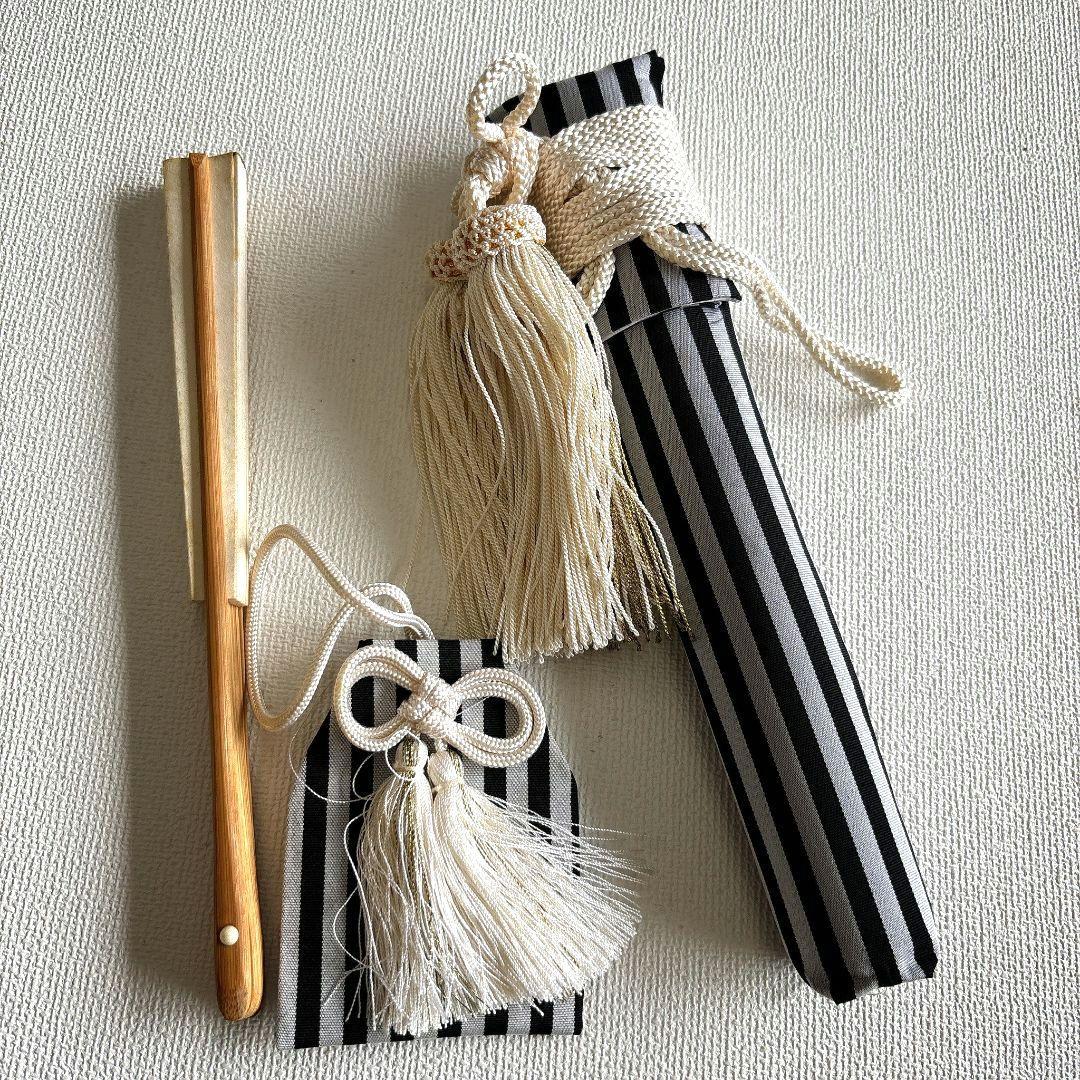 美品フルセット　七五三　５歳男の子　豪華金鷹羽織　袴　長着　長襦袢　小物5055