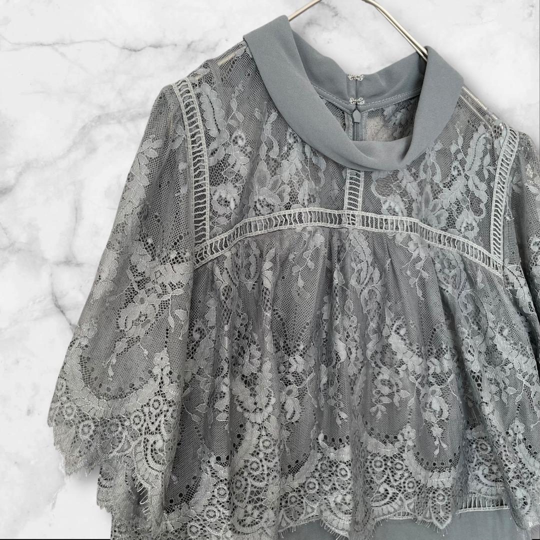 新品 Dorry Doll レース シフォン パーティ ロング ドレス LL