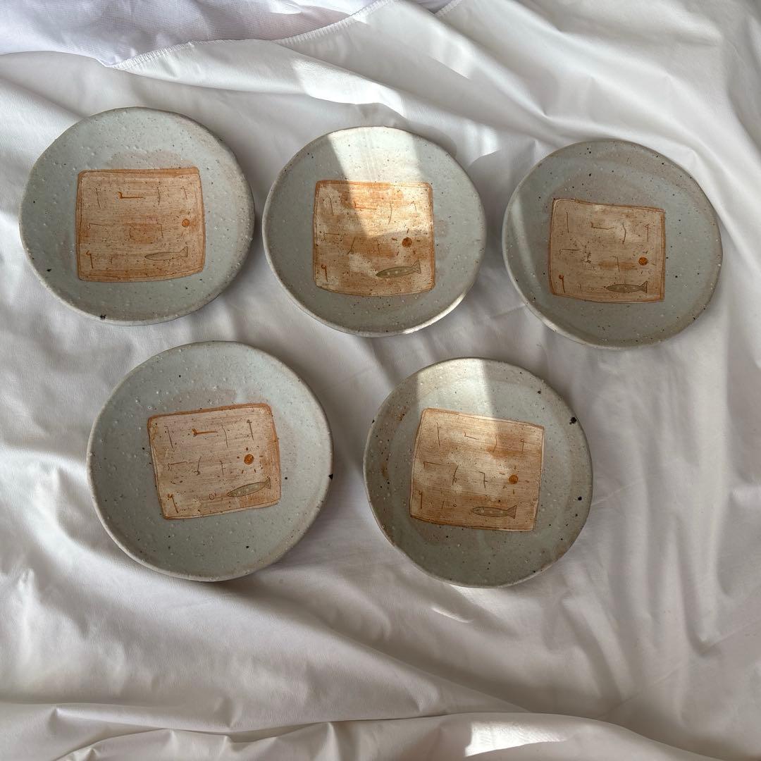 長田恵　お皿　5枚