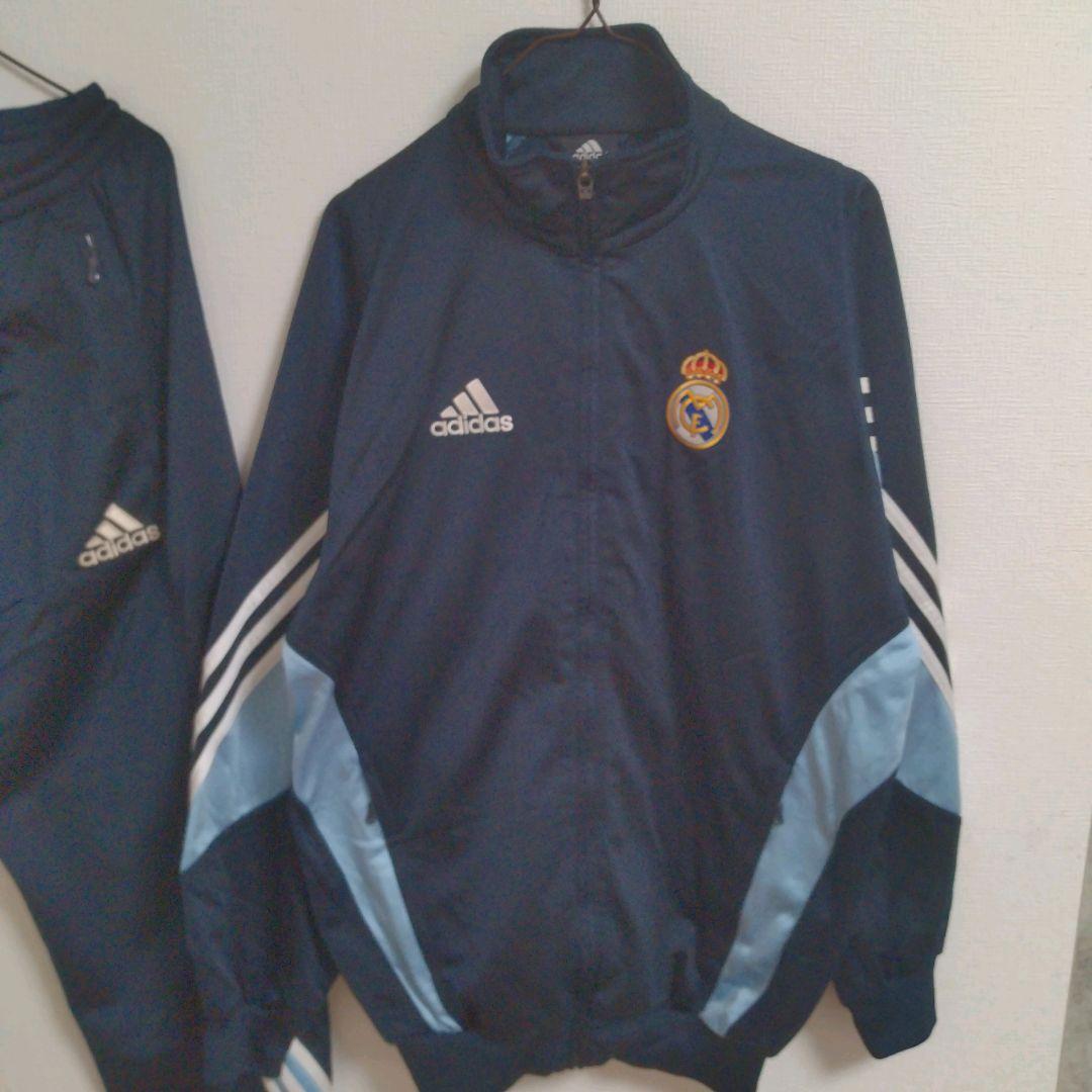adidas　レアル・マドリードFC　00s　刺繍ロゴ　トラックジャケット　上下