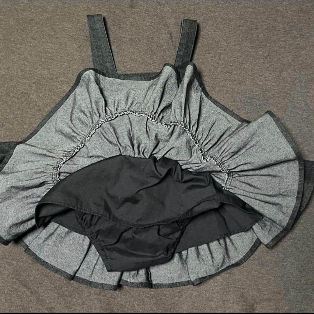 na⭐︎⭐︎　wonny ribbon black denim skirt