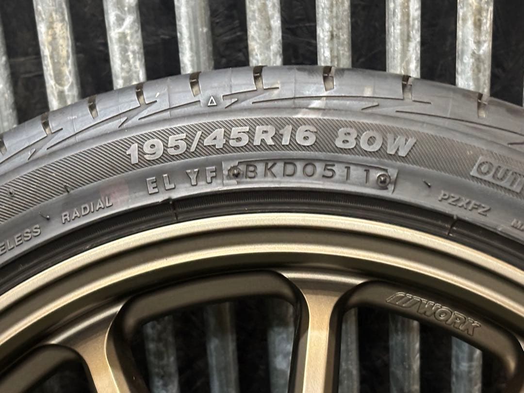 美品‼️WORKエモーション　ホイールのみ　４本セット