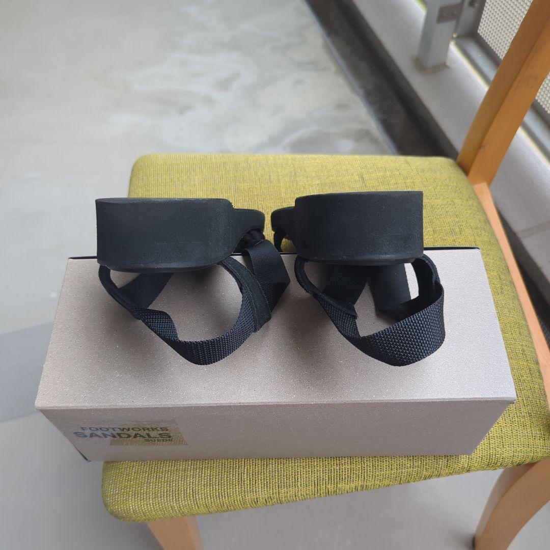 FOOTWORKS ブラック サンダル 28.5 cm