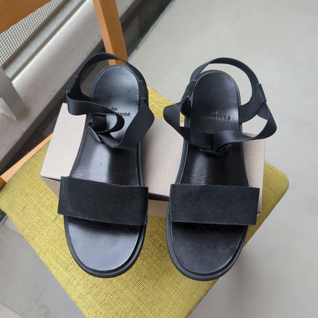 FOOTWORKS ブラック サンダル 28.5 cm