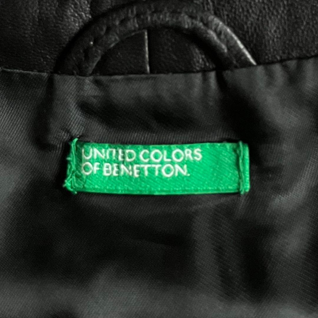 トップス 00s y2k BENETTON normcore leather vest