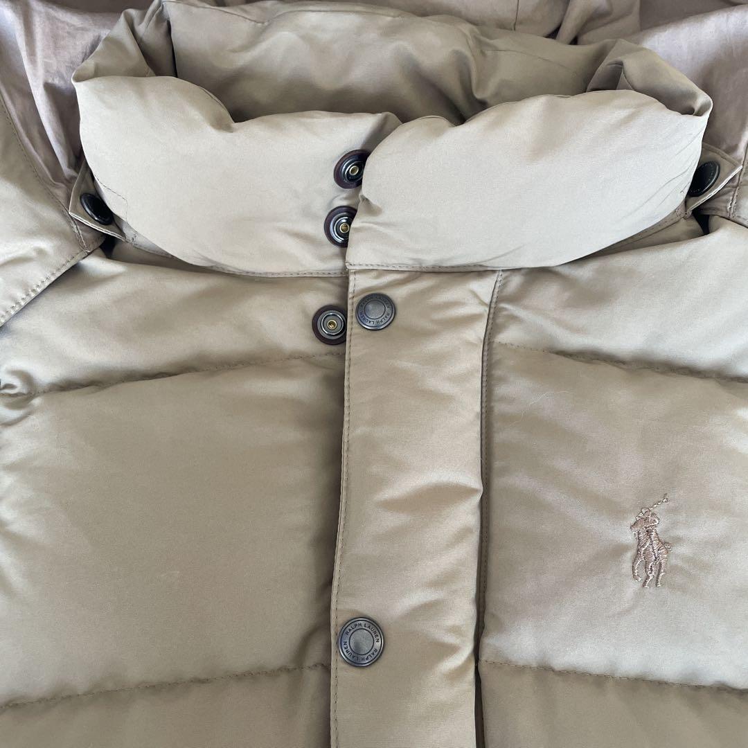 【未使用】ポロラルフローレン　ダウンベスト　フード　現行タグ　ポニー刺繍　XS